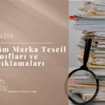 Tüm Marka Tescil Sınıfları ve Açıklamaları