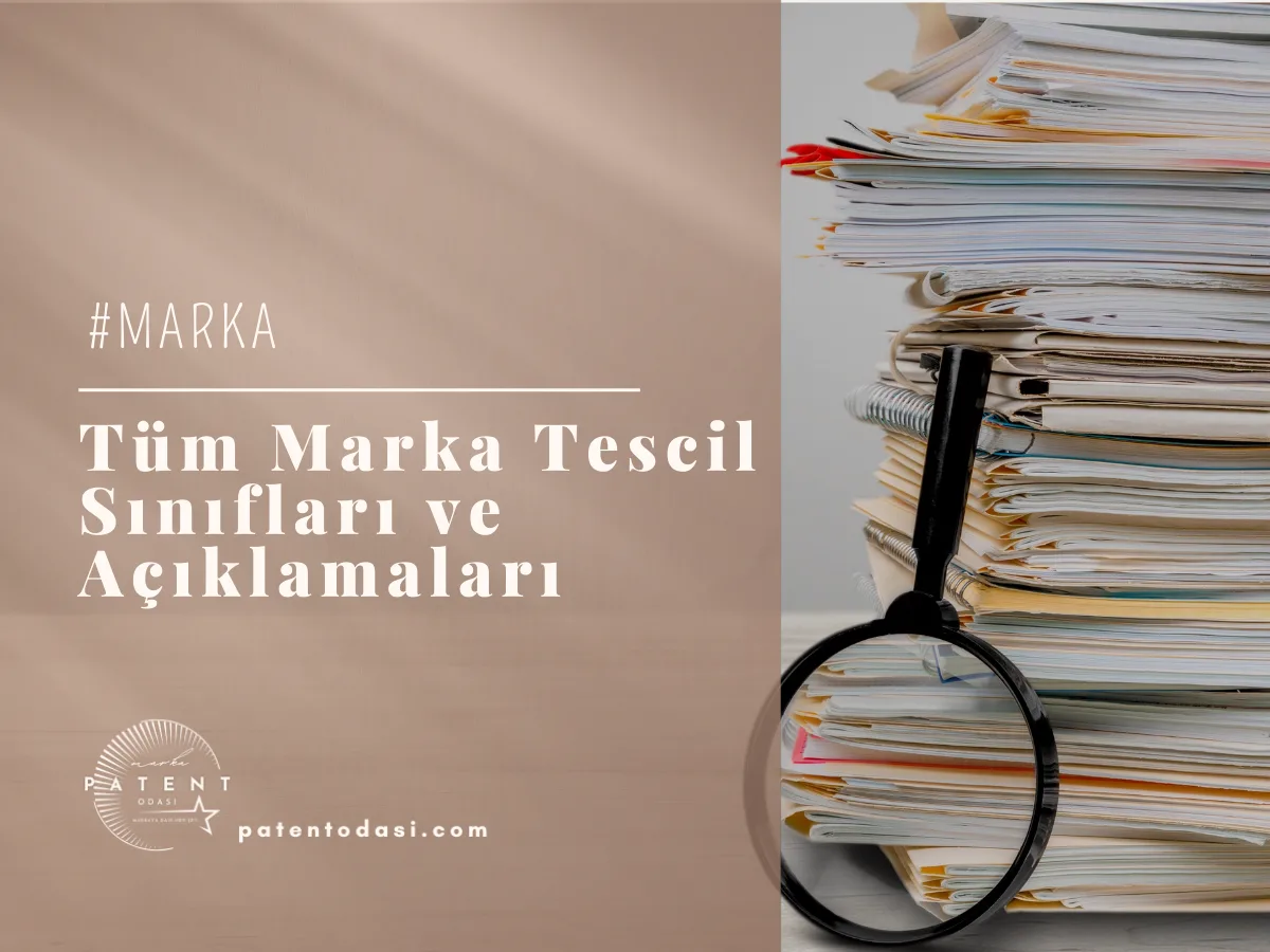 Tüm Marka Tescil Sınıfları ve Açıklamaları